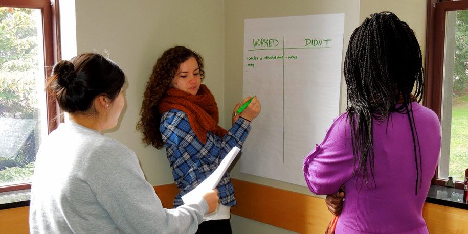 Photo: Student during a dialogue