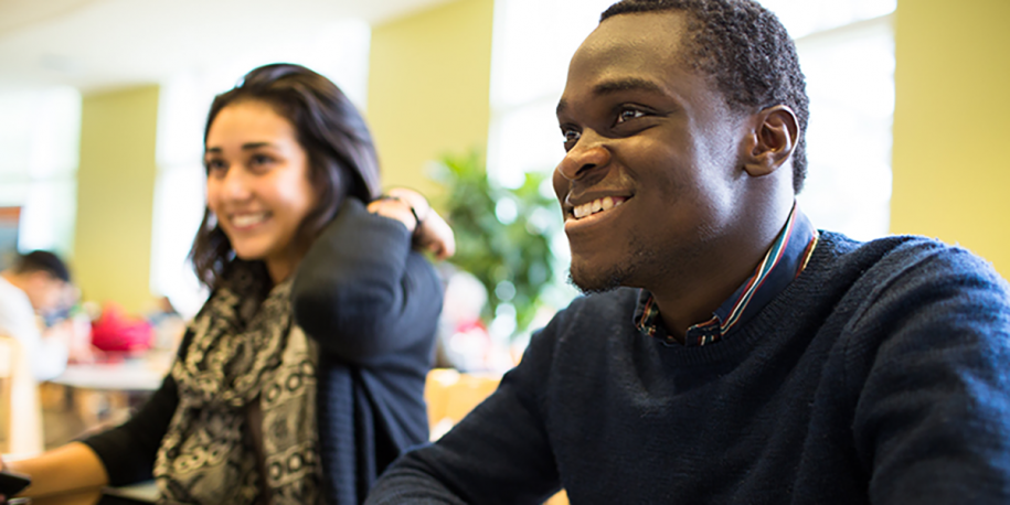 Photo: Two Students Smiling