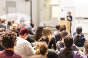 Photo: Speaker at podium
